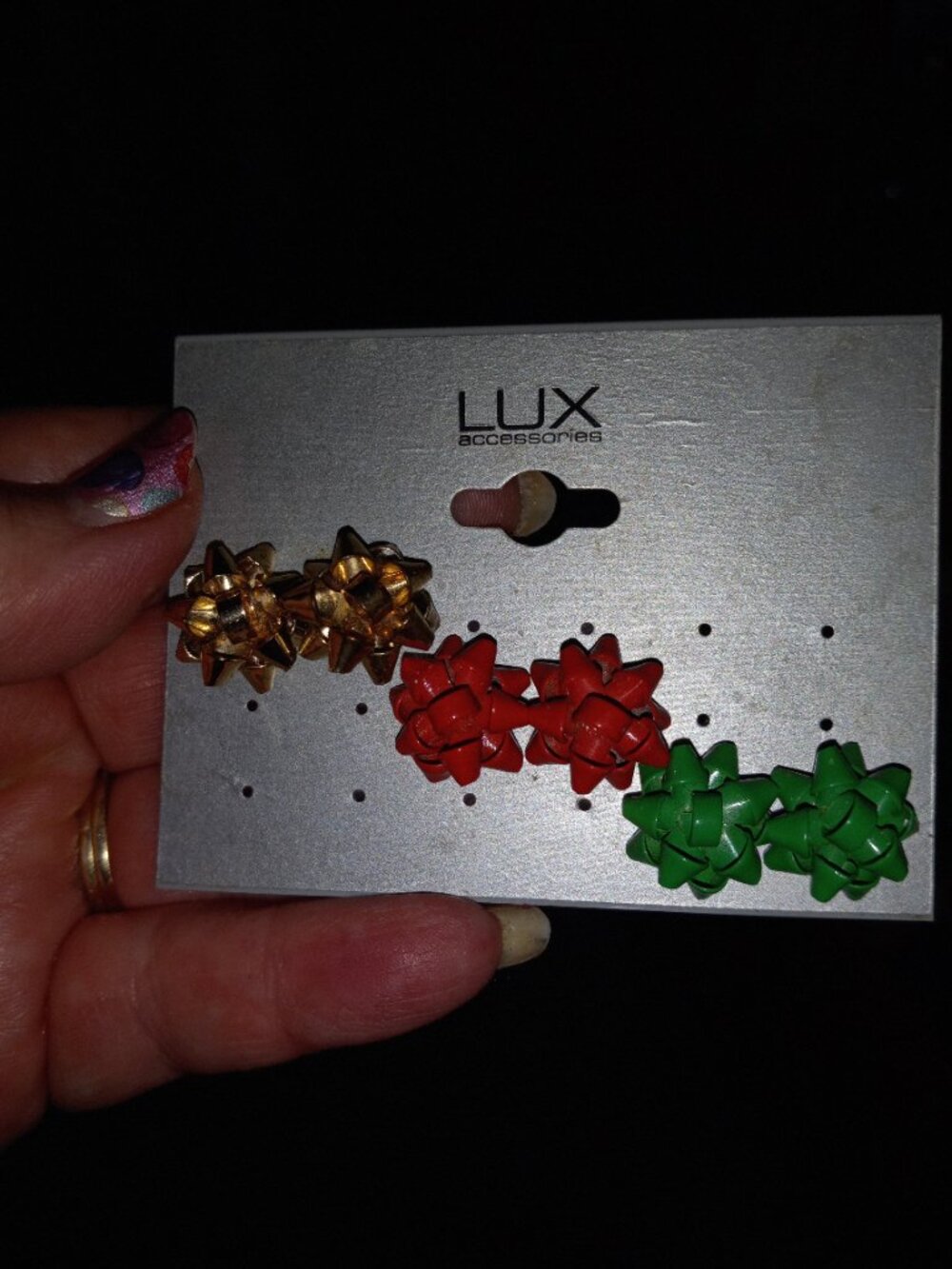 13 pair post pierced earrings